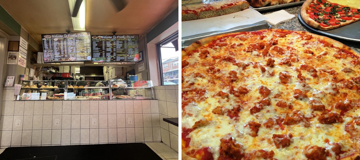 Frank's Pizza Menu